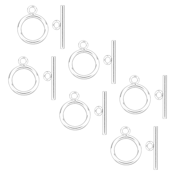 304 Stainless Steel Toggle Clasps, Ring