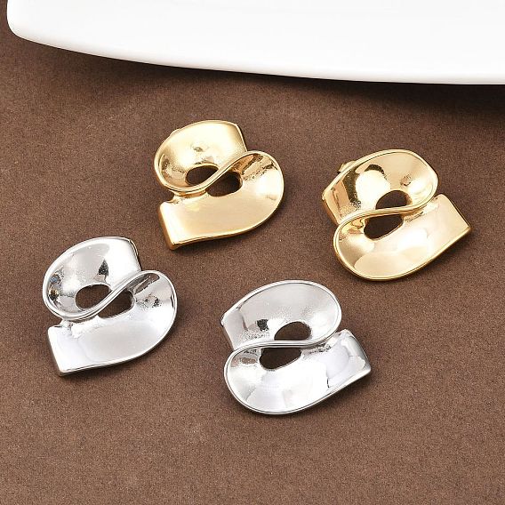 304 серьги-гвоздики из нержавеющей стали, ионное покрытие (ip)