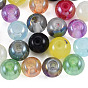 300Pcs 12 Color Electroplate Glass Beads, Round