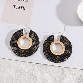 Leopard Print Round Earrings: Fashionable, Retro and Unique Jewelry for Women
