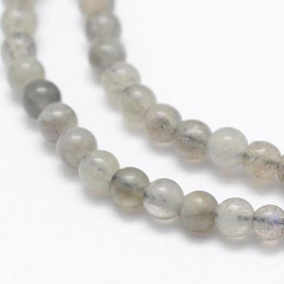 Chapelets de perles labradorite naturelle , Grade A +, ronde