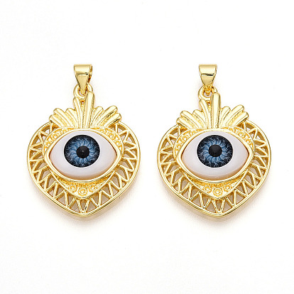 Подвески латуни cmолы, клубника с глазом