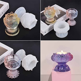 Lotus Silicone Candle Holder Molds, For Candle Making