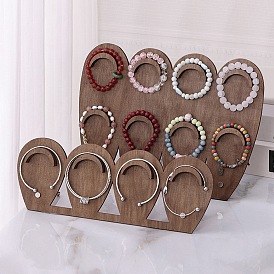 Деревянные выставочные витрины ювелирных изделий, для браслета-манжеты, форма слезы