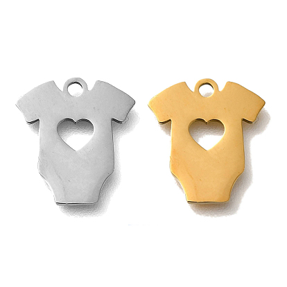 201 подвески из нержавеющей стали, одежда с подвесками в виде сердечек