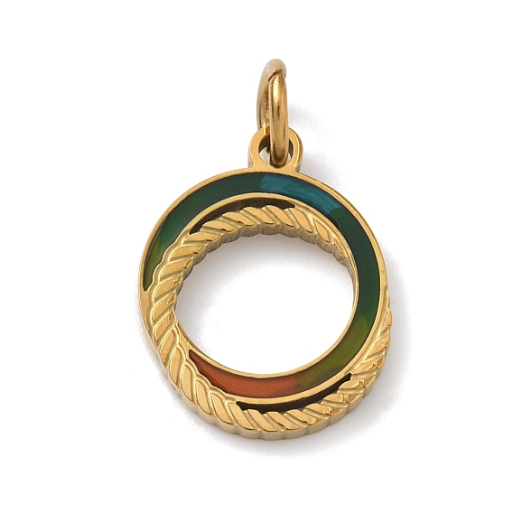 304 нержавеющей стальной эмали подвески, кольцо прелести