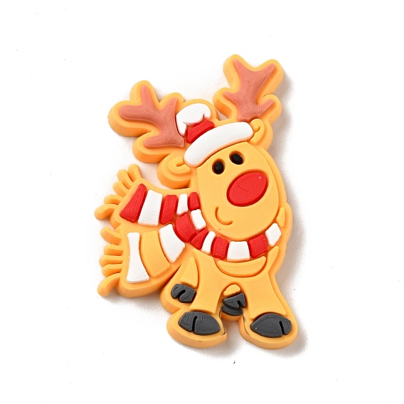 PVC Plastic Cabochons, Christmas Reindeer