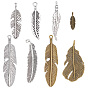 48 шт 8 стили подвески из сплава в тибетском стиле, перо