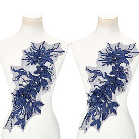 2 шт. заплатки из полиэфирной ткани, цветок