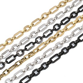 201 цепи овальные из нержавеющей стали, ионное покрытие (ip), несварные, с катушкой