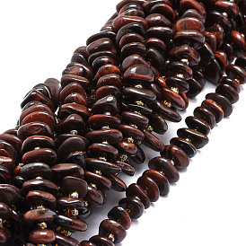 Natural Red Tiger Eye Beads Strands, Nuggets