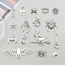 Сплавочные подвески тибетского стиля, темы хэллоуина