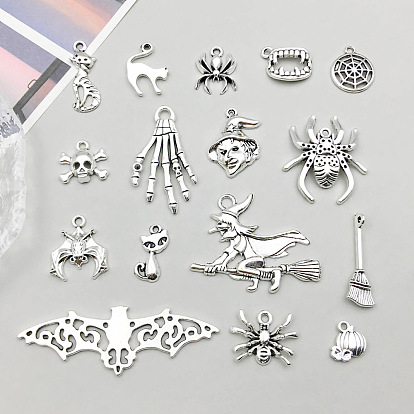 Сплавочные подвески тибетского стиля, темы хэллоуина