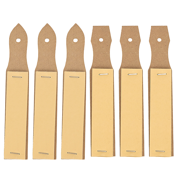 6 piezas 2 estilos de lima de papel de lija con lápiz de madera tabla de lija, para boceto, Rectángulo