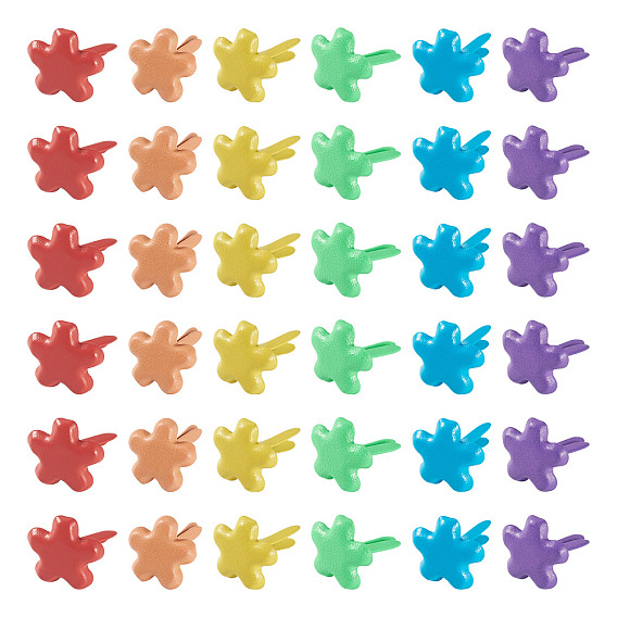 Окрашенные аэрозольной краской металлические крепежные элементы гвозди, для скрапбукинга, Фотоальбом, diy craft, разноцветные