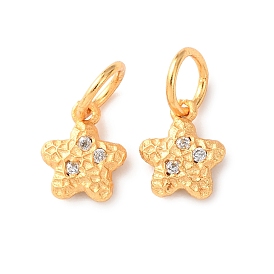 Латунные микро проложить кубического циркония прелести, звезда, с целью перехода в кольце, без кадмия и без свинца, стойки покрытие, долговечный