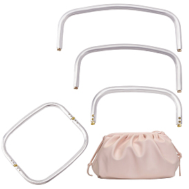 3шт 3 стили алюминиевый сплав трубчатые ручки для сумок