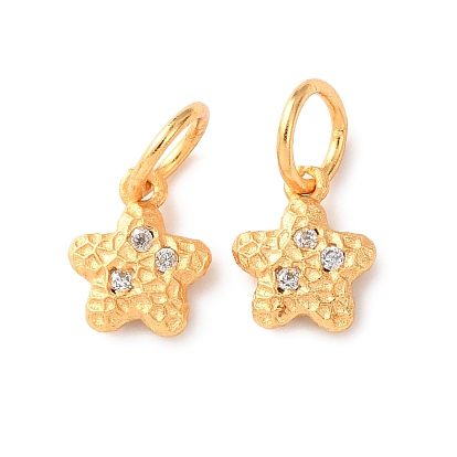 Латунные микро проложить кубического циркония прелести, звезда, с целью перехода в кольце, без кадмия и без свинца, стойки покрытие, долговечный