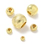 Spacer бисер латунные, гофрированные шарики, долговечный, без свинца и без кадмия, круглые