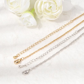 1 мм латунь веревку цепи ожерелья, стойки покрытие, долговечный, без кадмия и без свинца