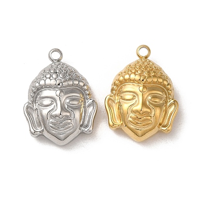 304 подвески из нержавеющей стали, очарование головы будды