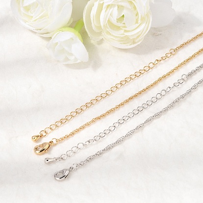 1 мм латунь веревку цепи ожерелья, стойки покрытие, долговечный, без кадмия и без свинца