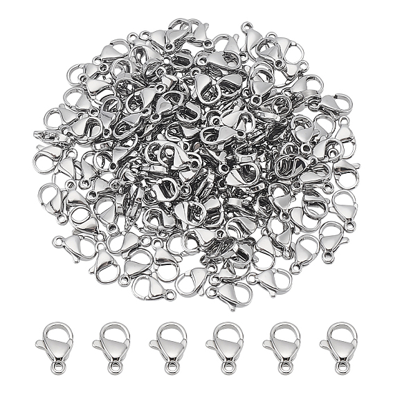 304 нержавеющая сталь застежка когтя омара, застежки на спусковой крючок, ручная полировка