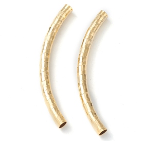 Бисера латунной трубки, долговечный, изогнутые бусины, трубка