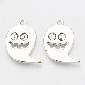 Tibetan Style Alloy Pendants, Ghost, Cadmium Free & Lead Free