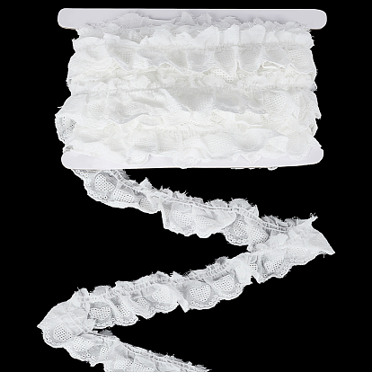 10 ярдов хлопчатобумажной ленты, с вышитым кружевом, Сердце Pattern