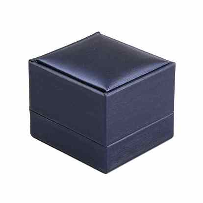 Caja colgante de cuero de pu, con alfombra de espuma, Rectángulo