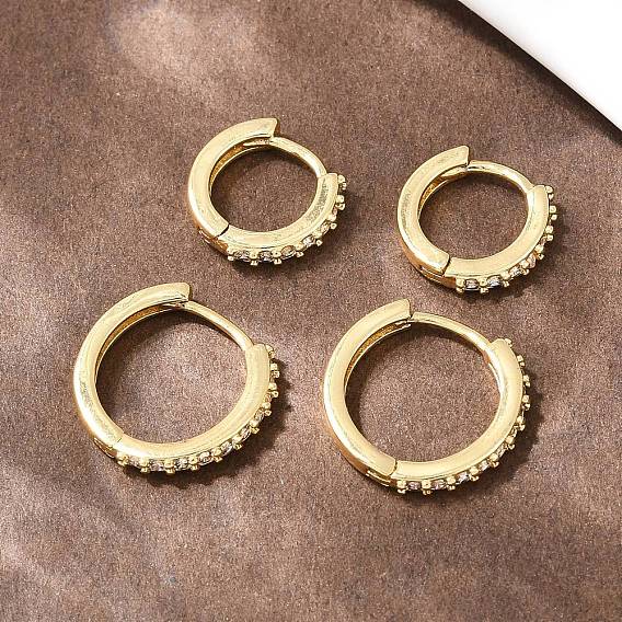 Латунные кубических серьги циркония обруч, без кадмия и без свинца, долговечный, стойки покрытие