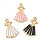 Подвески из эмали и сплава, платье очарование, золотые