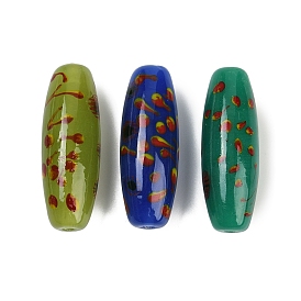 Бусины лэмпворк , спагетти шарики, овальные