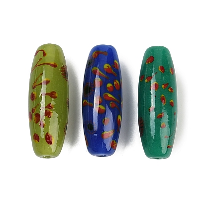 Бусины лэмпворк , спагетти шарики, овальные