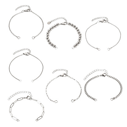 7шт 7 стили из нержавеющей стали для самостоятельного изготовления браслетов
