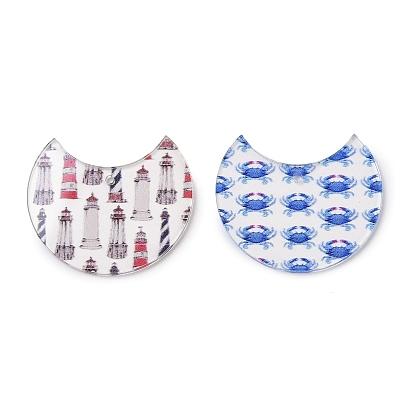 Печатные подвески из непрозрачного акрила