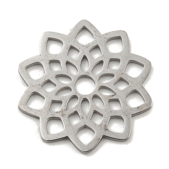 304 из нержавеющей стали многожильных ссылки, подвески в форме цветка, лазерная резка