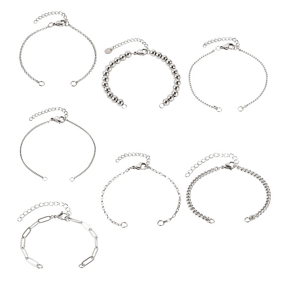 7шт 7 стили из нержавеющей стали для самостоятельного изготовления браслетов