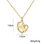 18K Gold Plated CZ MOM Necklace - Perfect Mother's Day Gift!