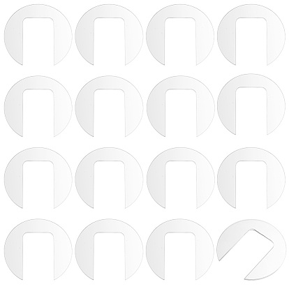 16шт. акриловая пустая насадка на стакан, съемная вставка для каменщика, 3d основание крышки стакана, диск для льда и фруктов