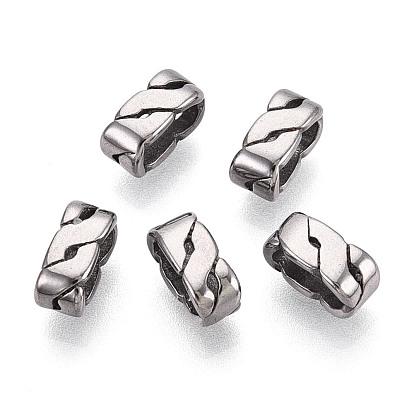 304 из нержавеющей стали европейские шарики, бусины с большим отверстием, прямоугольные