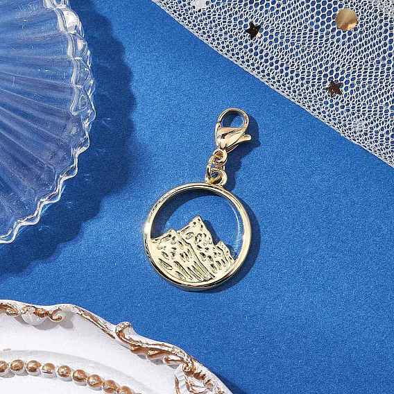 Подвесные украшения из латуни, 304 подвеска-застежка-лобстер из нержавеющей стали для украшения сумок, золотые