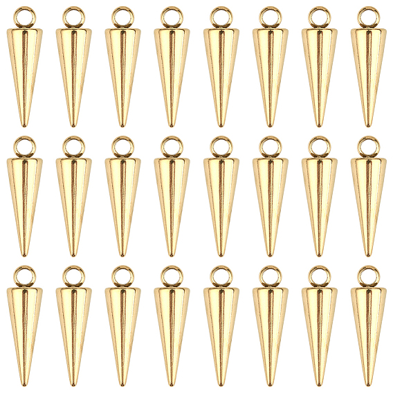 30 шт. ионное покрытие (ip) 201 подвески из нержавеющей стали, конус очарование