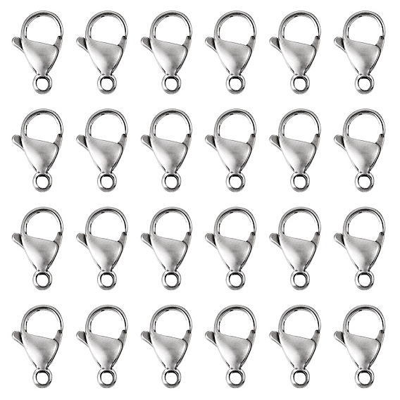 100шт 304 застежки-карабины из нержавеющей стали, застежки на спусковой крючок, ручная полировка