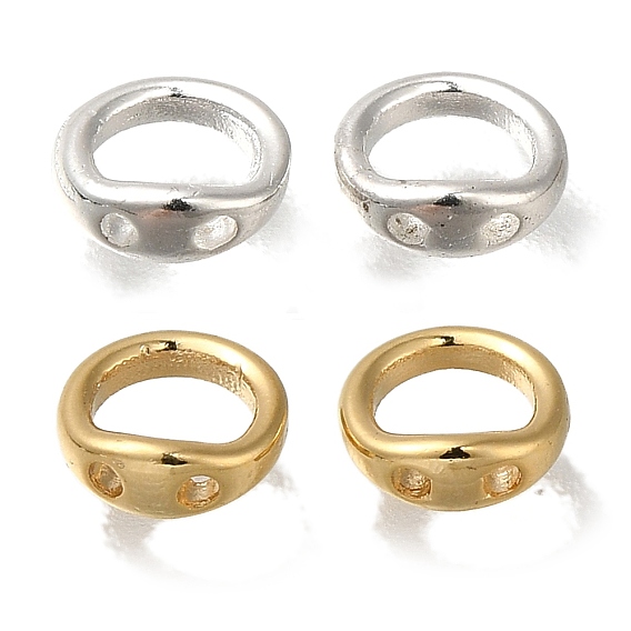 Латунные кольца-шармы-соединители, браслет ожерелье конец петля провод протектор, без кадмия и без свинца