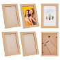 Wood with Acrylic Rectangle Picture Frame, Home Office Decoration