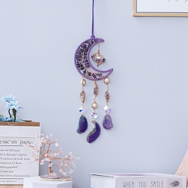 Pendant Decorations, Home Hanging Decorations, with Amethyst Beads