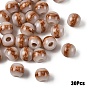 30Pcs Resin European Beads, Large Hole Beads, Round