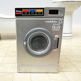 1 : accessoires de scène miniatures pour maison de poupée 12 machine à laver polyvalente minute avec porte ouvrant